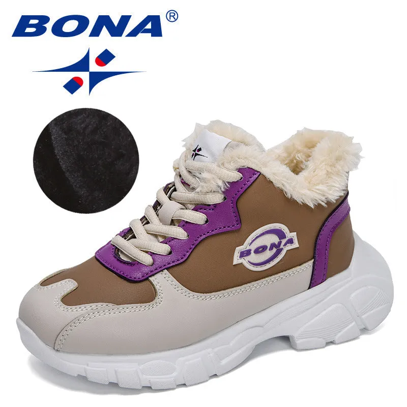 New Designers High Top Children Snow Boots Comfortable Warm Shoes