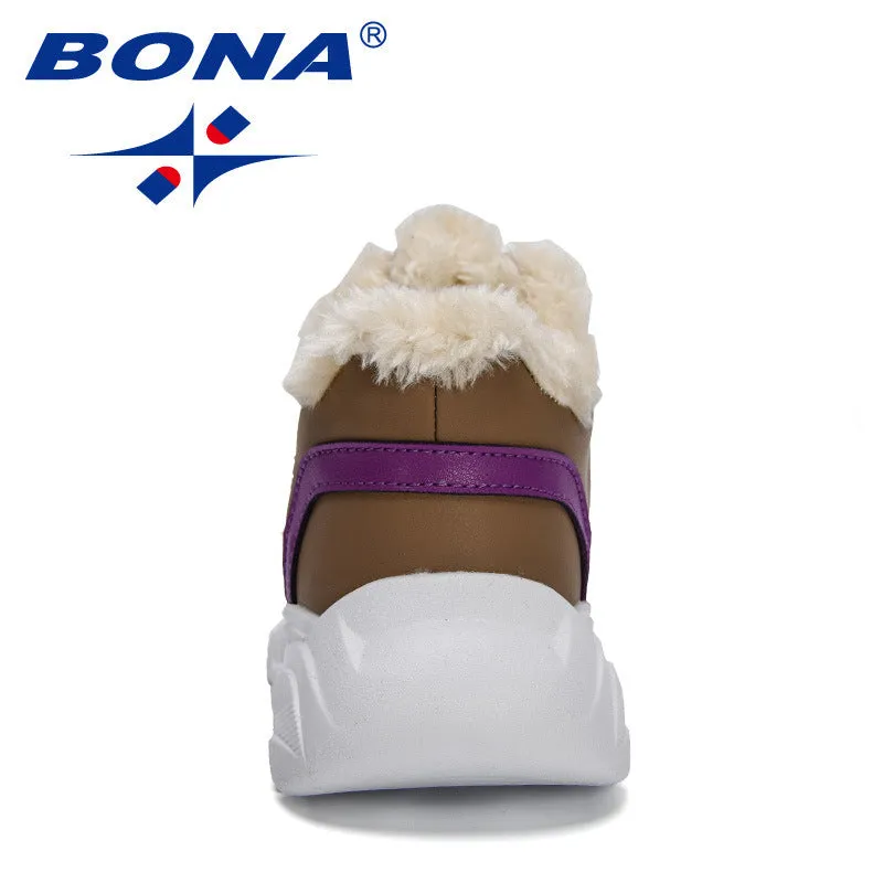 New Designers High Top Children Snow Boots Comfortable Warm Shoes