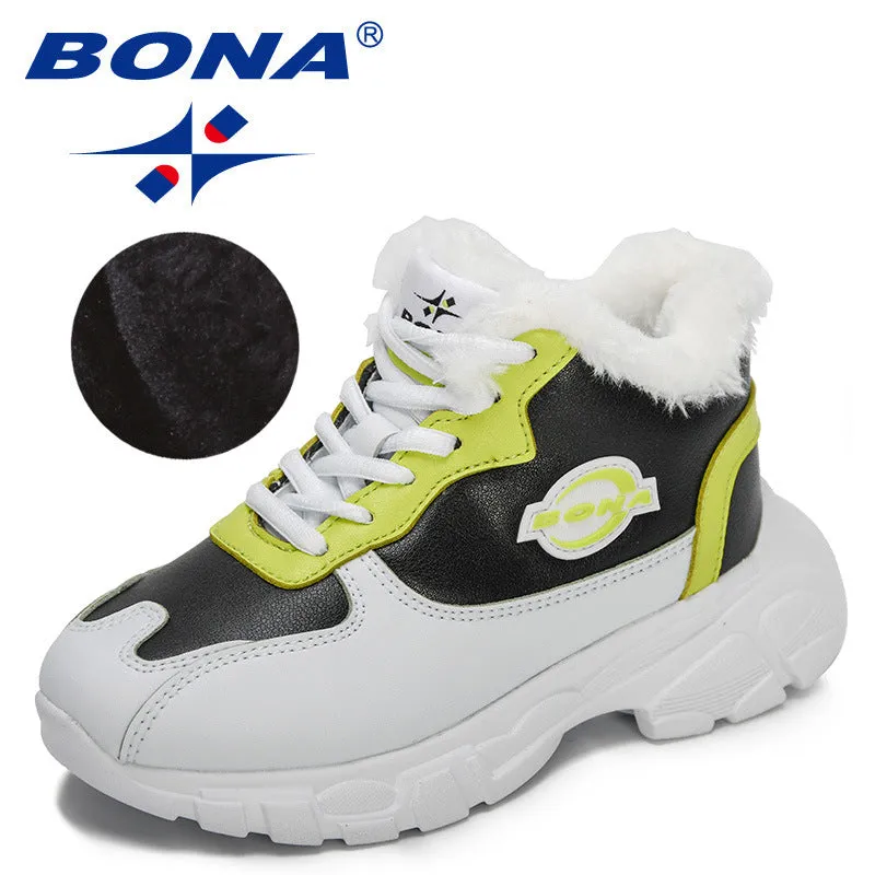 New Designers High Top Children Snow Boots Comfortable Warm Shoes