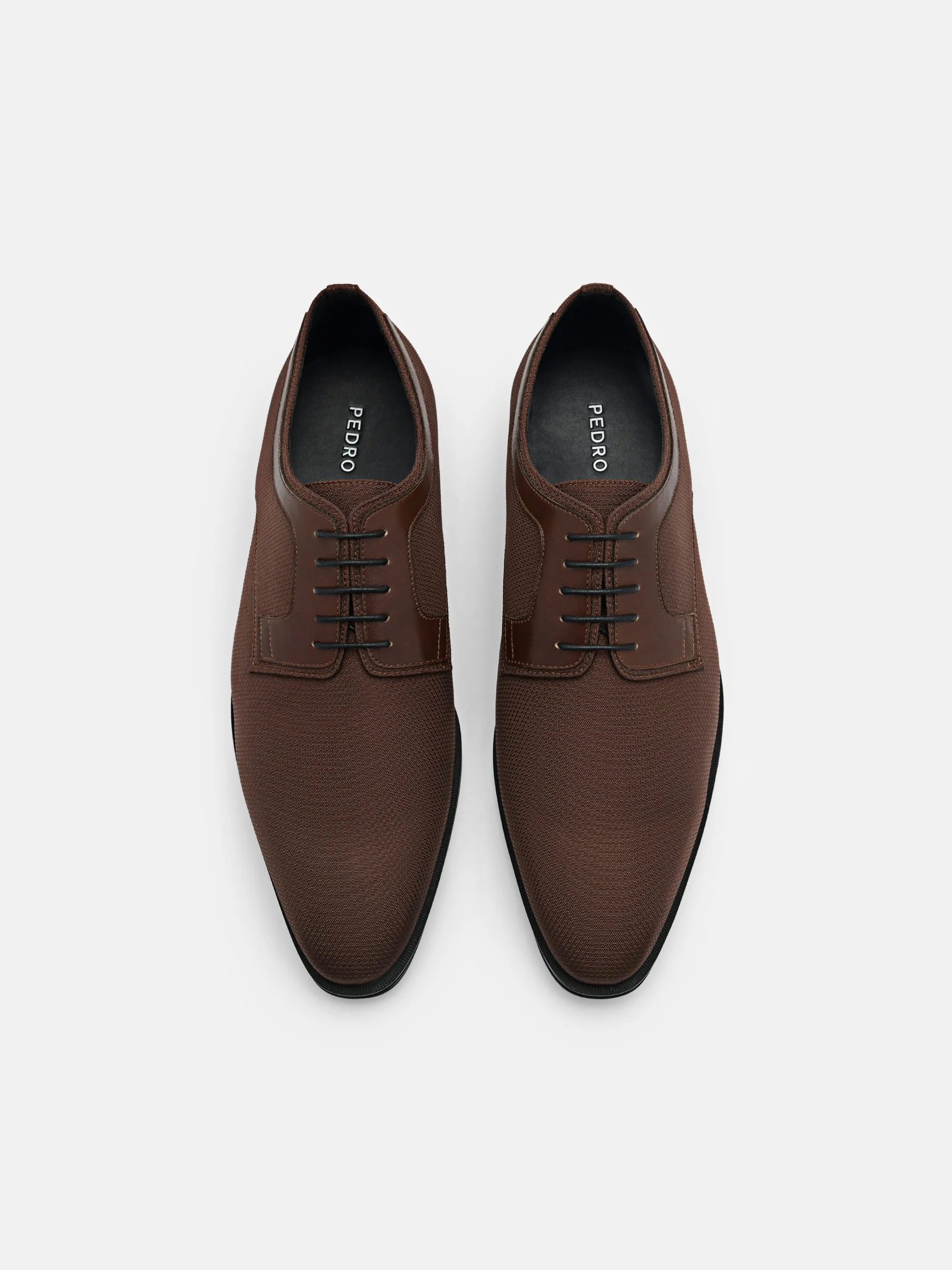 Nylon and Leather Derby Shoes