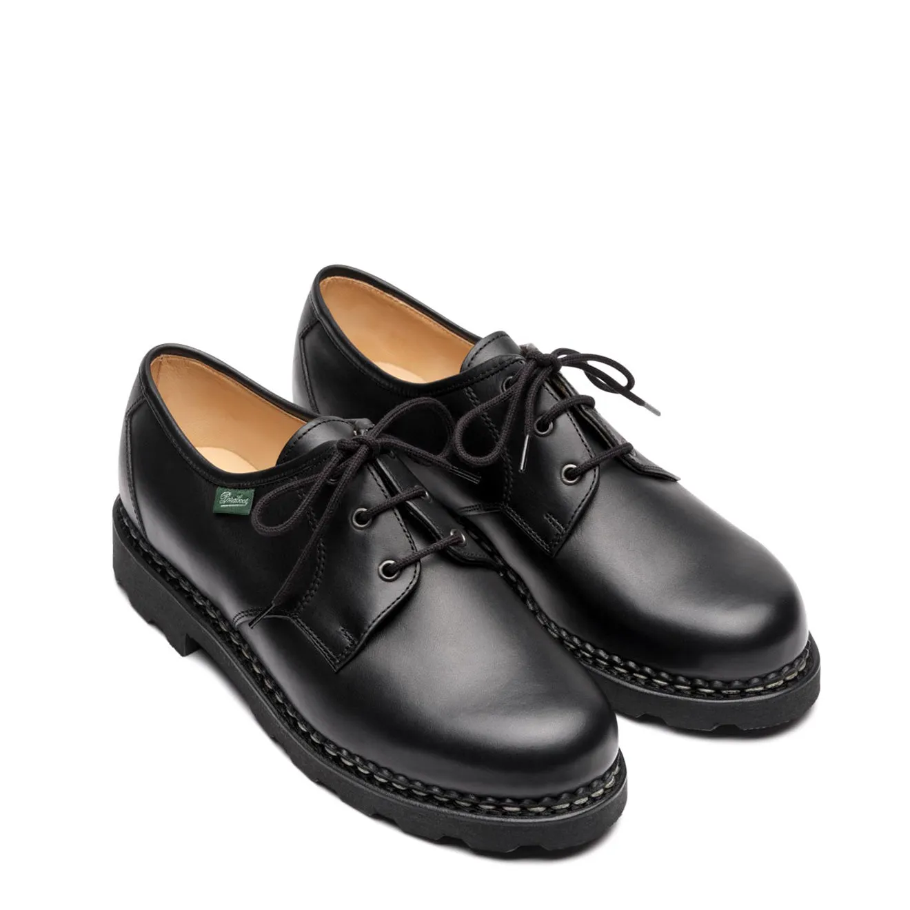 Paraboot Castel Shoe Smooth Black Leather