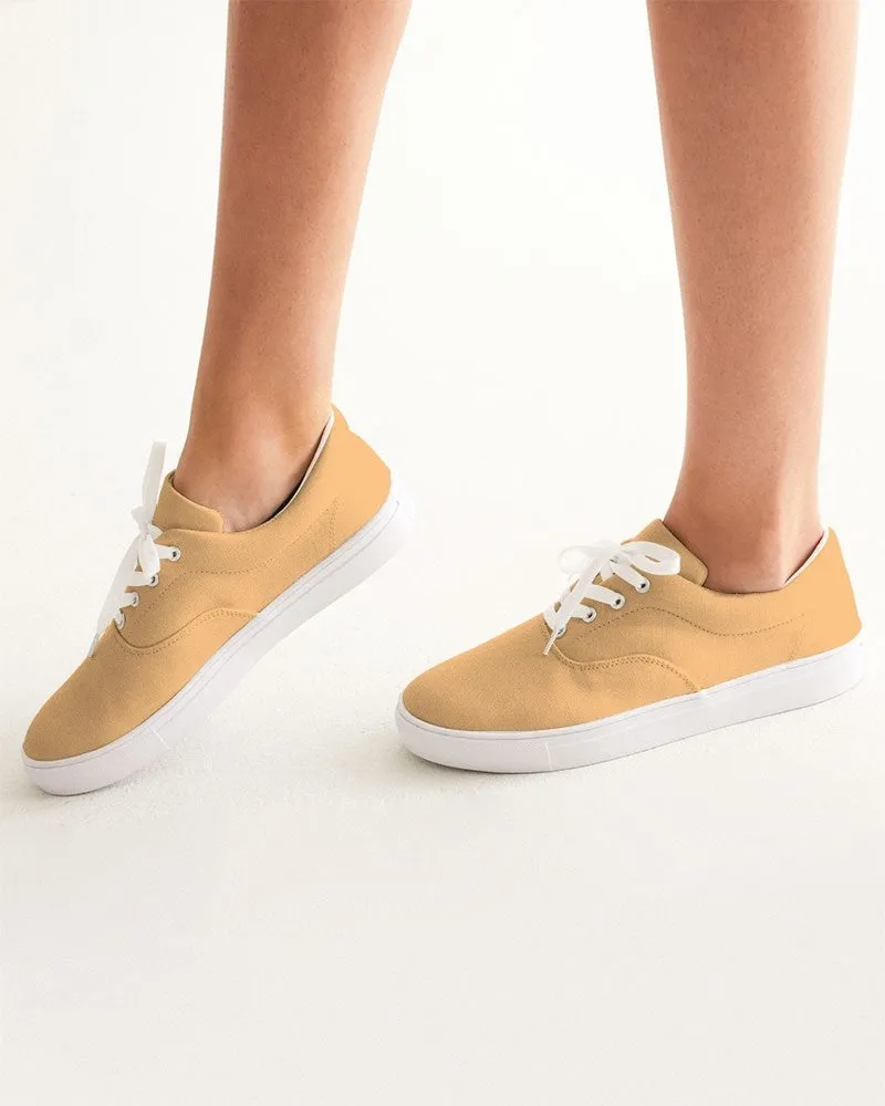 Pastel Orange Women's Canvas Sneakers | Women's | Bright Pastel Orange | C0M30Y60K0