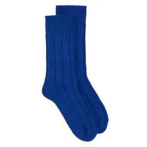 Recycled Wool Ankle Sock Blue