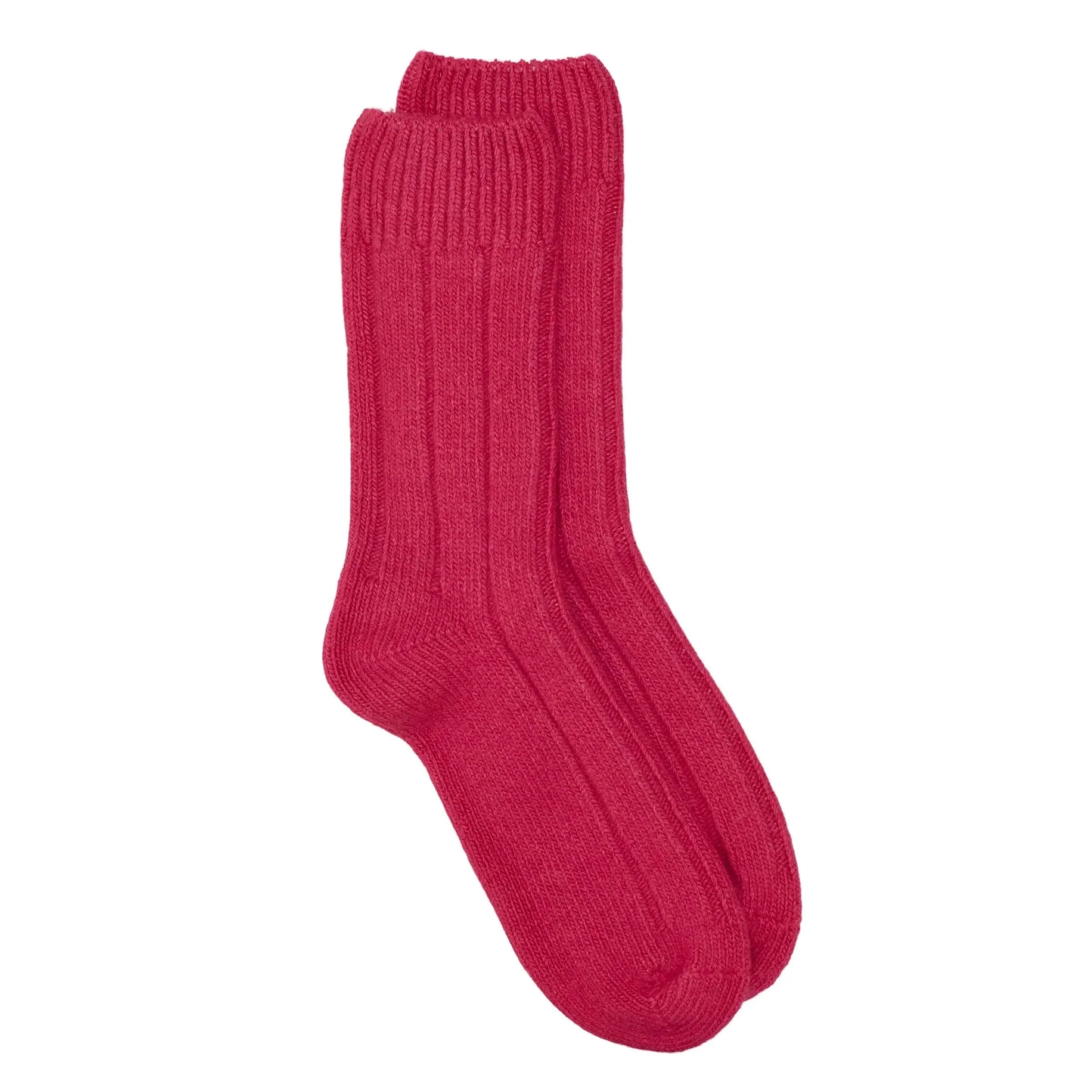 Recycled Wool Ankle Sock Pink