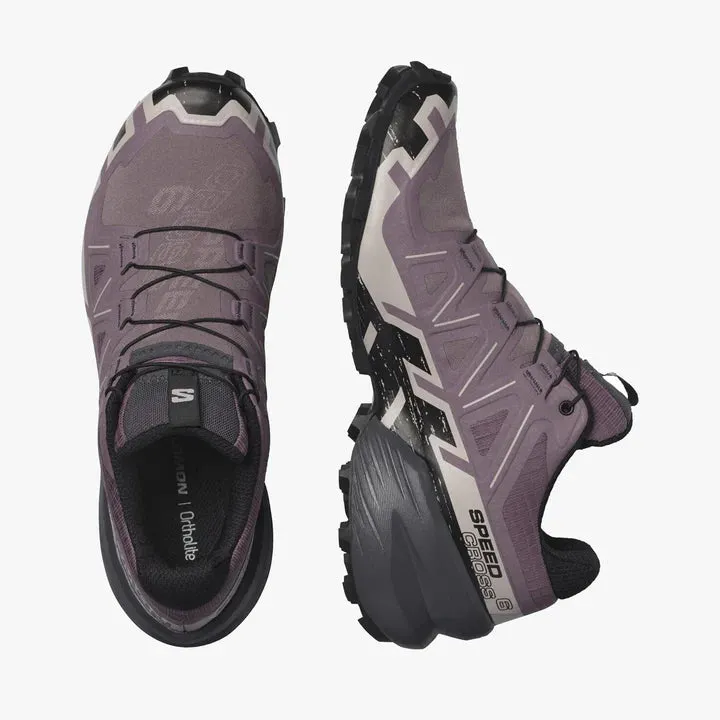 Salomon Speedcross 6 Shoes (Women's) Moonscape/Black/Ashes Of Roses