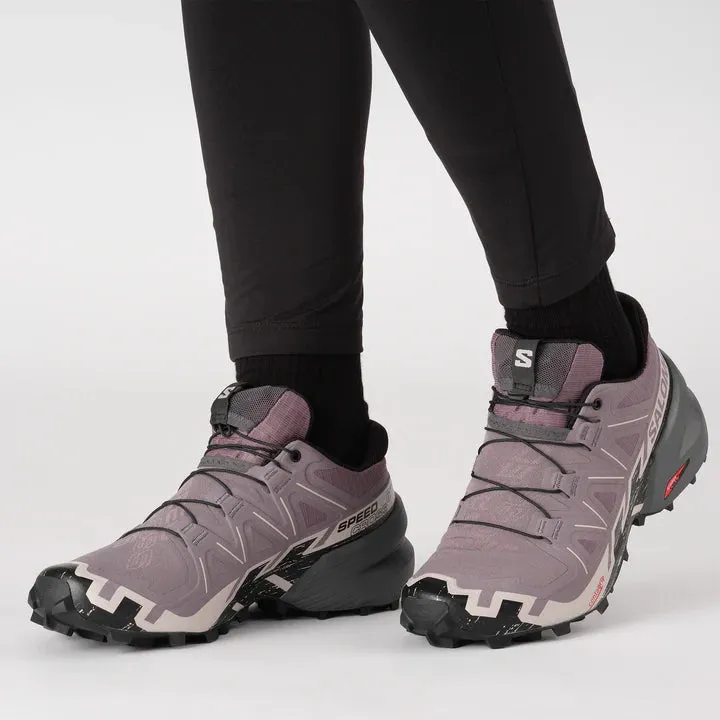 Salomon Speedcross 6 Shoes (Women's) Moonscape/Black/Ashes Of Roses