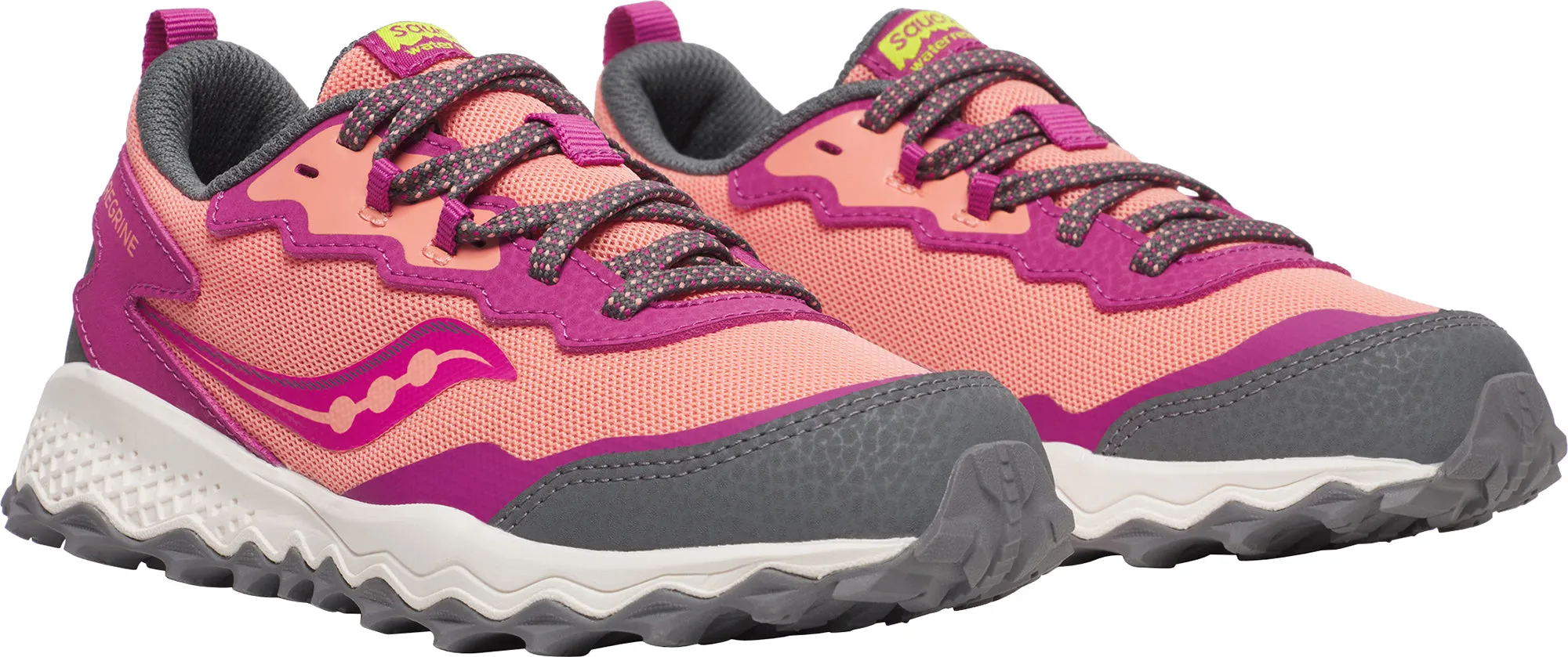 Saucony Peregrine KDZ Shield Junior Trail Running Shoes - Pink