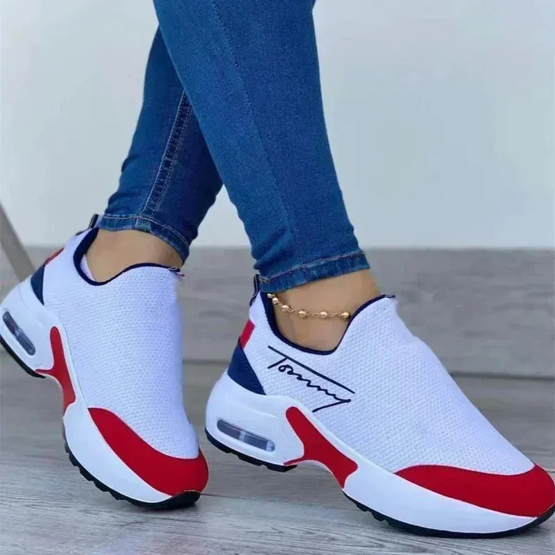 Summer New Sneakers Women Shoes Fashion Tennis Canvas Shoes  Female Casual Shoes Ladies Sport Shoes Platform Hollow Out Shoes