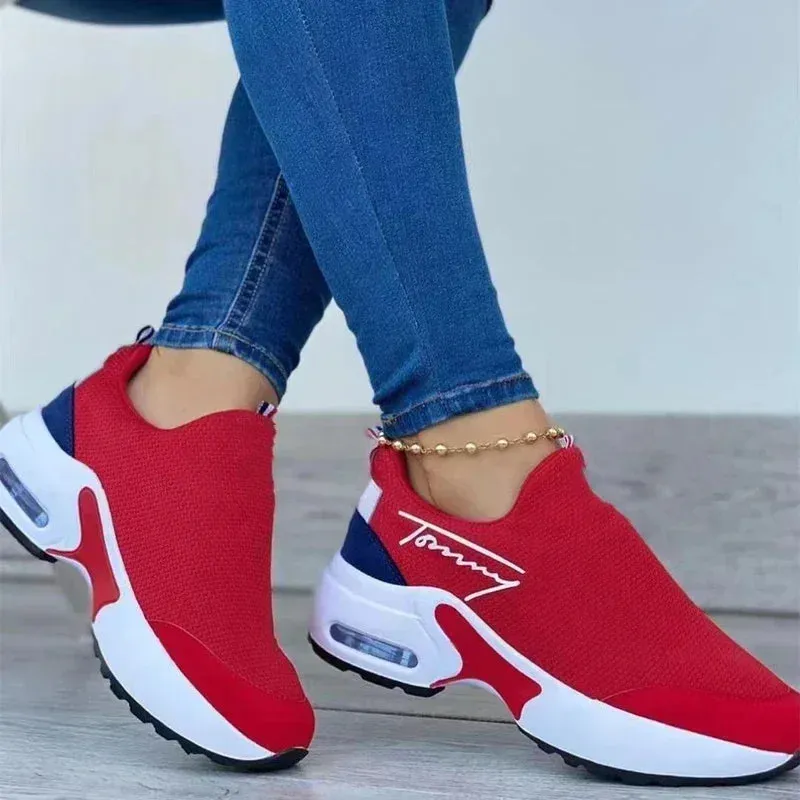 Summer New Sneakers Women Shoes Fashion Tennis Canvas Shoes  Female Casual Shoes Ladies Sport Shoes Platform Hollow Out Shoes