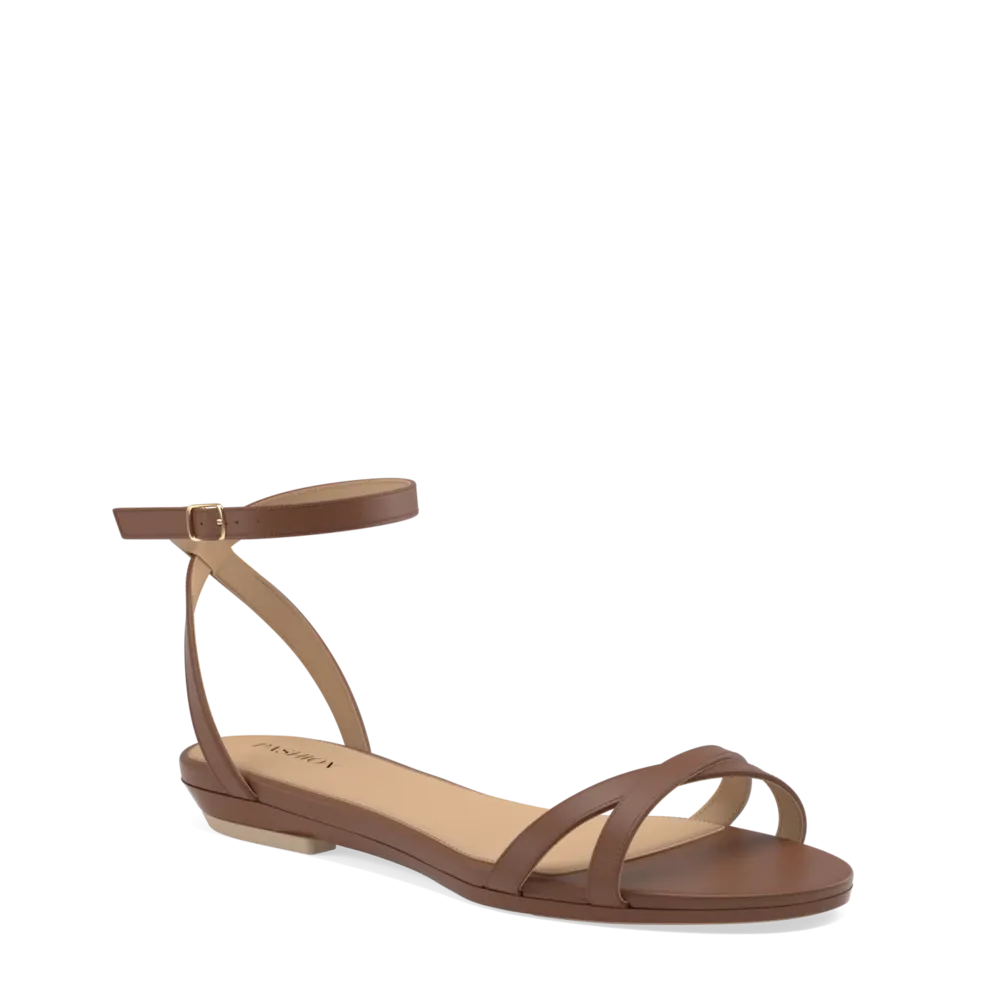 The Brynn - Walnut Leather 4 Stiletto