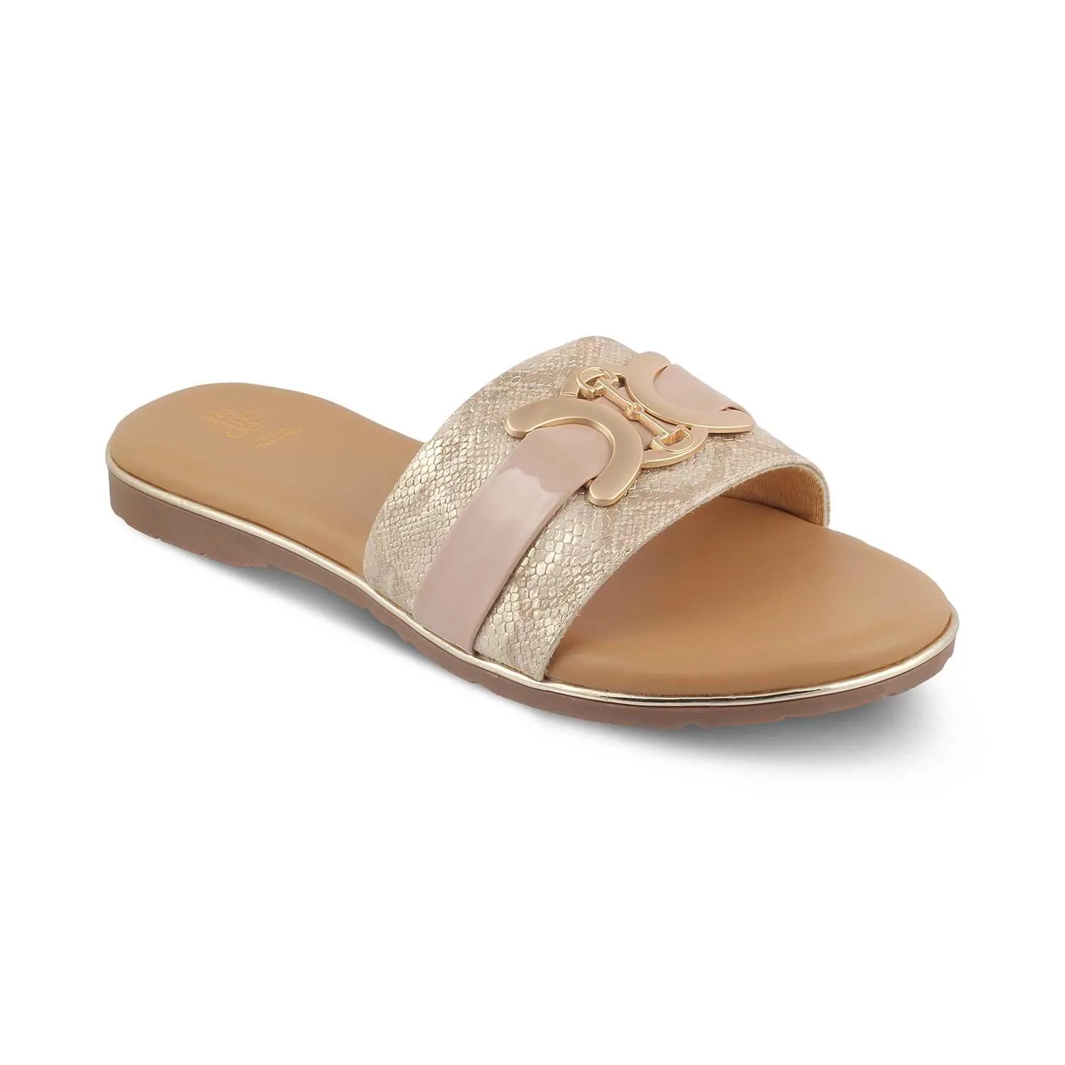 The Joy Gold Women's Casual Flats Tresmode