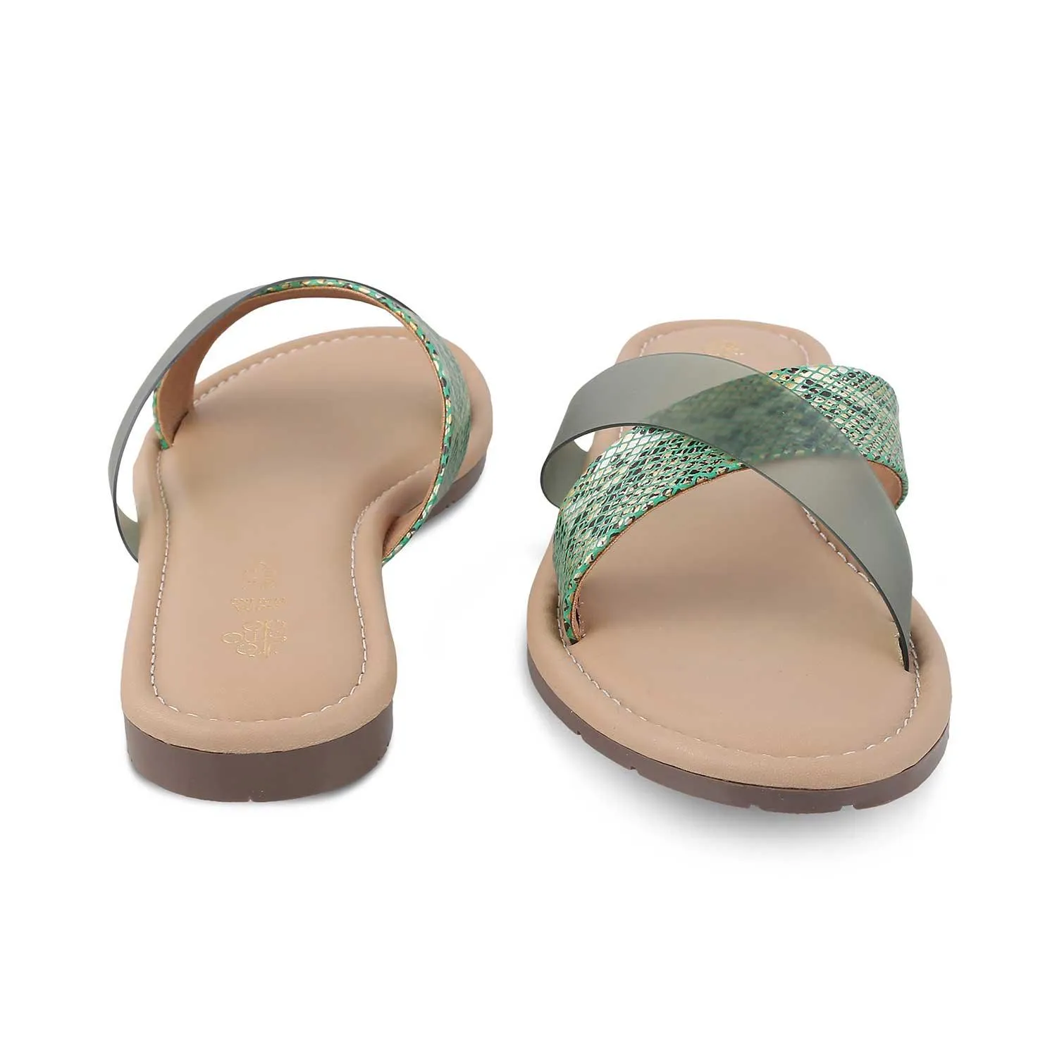 The Snek Green Women's Dress Flats Tresmode