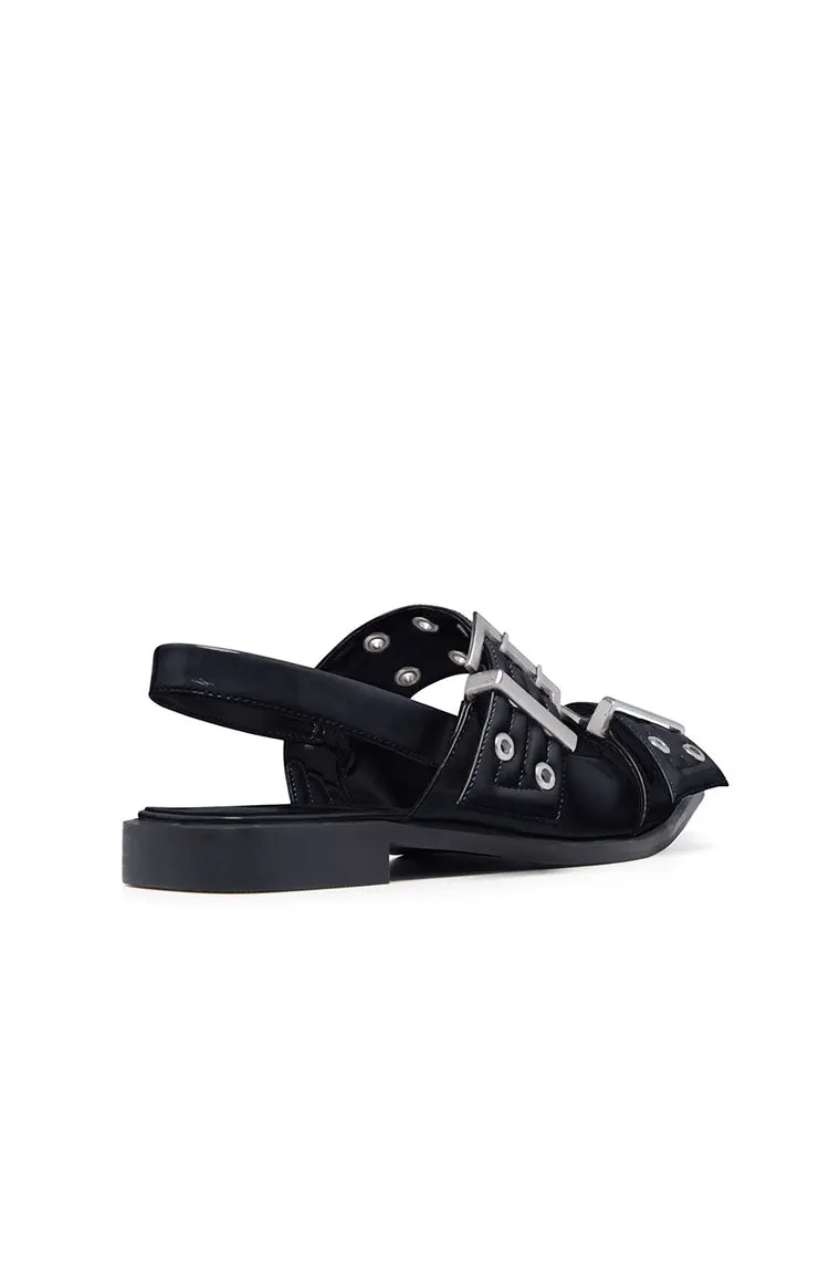 Therapy Matilda Black Patent Pointed Flats