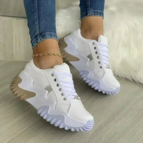 Thick Bottom Canvas Women's Sneakers