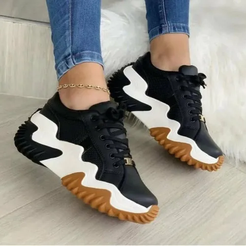 Thick Bottom Canvas Women's Sneakers