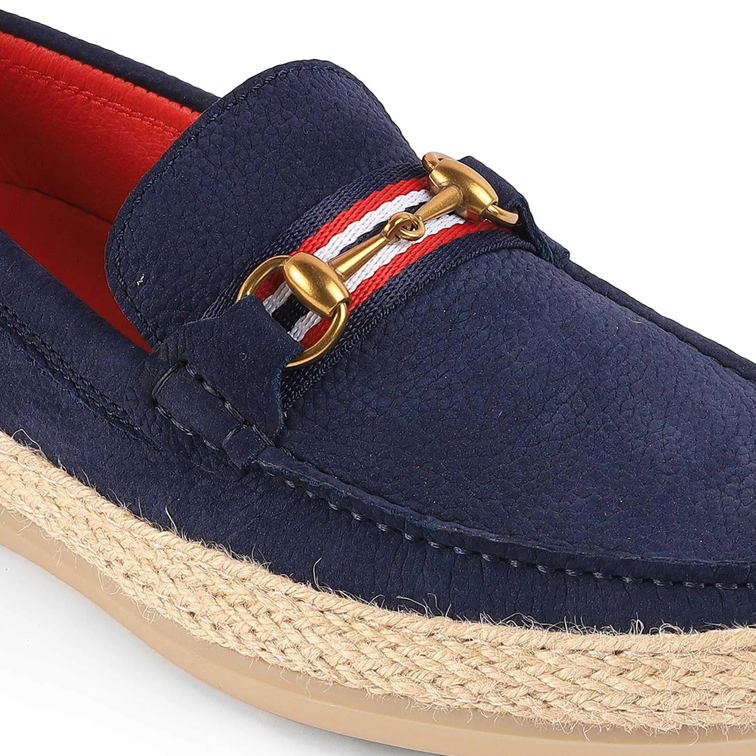 Tresmode Brad Blue Men's Suede Leather Loafers