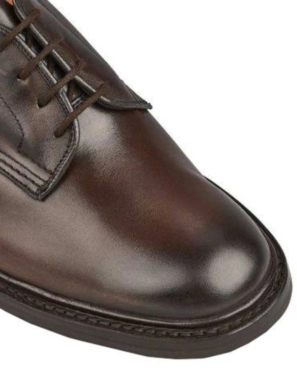 Trickers Woodstock Dainite Sole Plain Derby Shoes