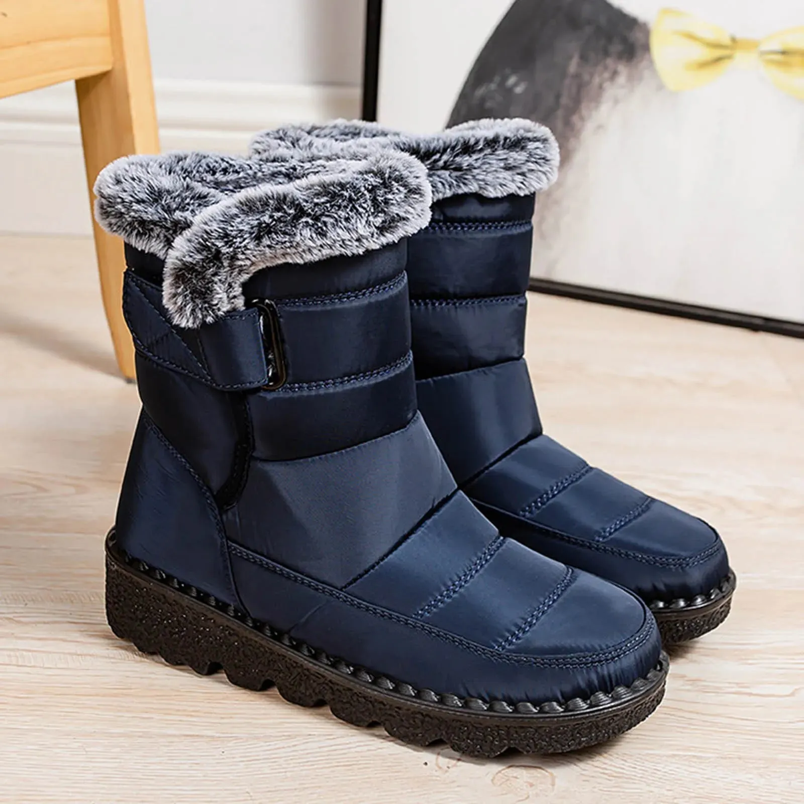 Waterproof Women & Teens Snow Boots | Winter Warm, Non-Slip Flats